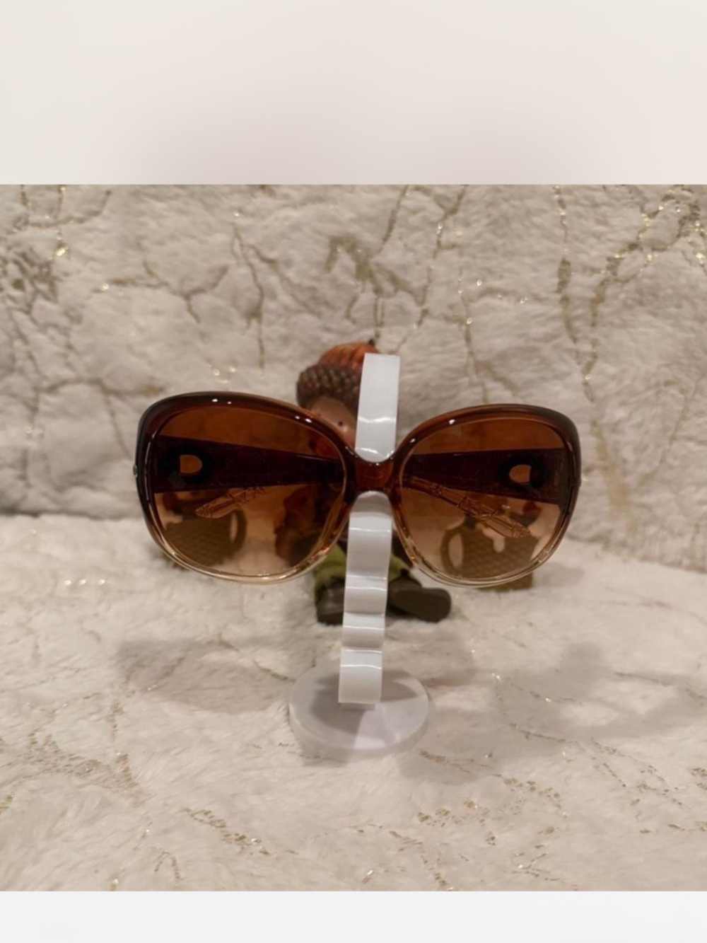 Women's Brown Gradient Oversized Sunglasses